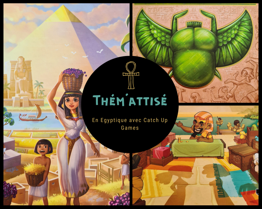 Fertility, Pharaon et Sobek 2 joueurs : le triptyque égyptien de Catch Up&nbsp;Games
